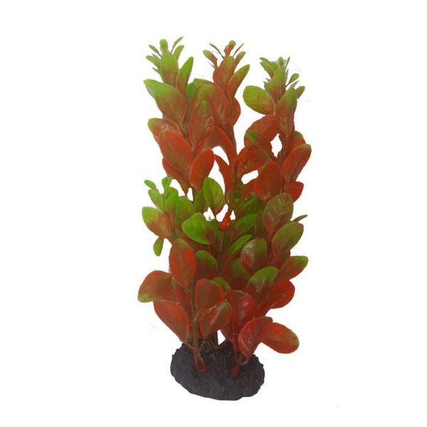 گیاه مصنوعی آکواریوم سبز- قرمز کد 1612