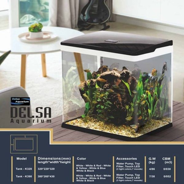 آکواریوم دلسا مدل K390 – بدون پایه