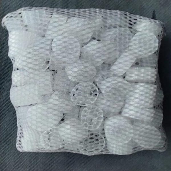 بیوبال آکواریوم 2.5 سانتی سفید 10عددی - Image 2