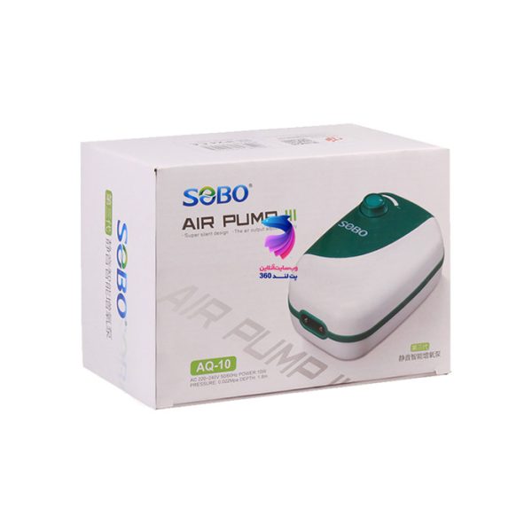 پمپ هوا دو خروجی آکواریوم AQ-10 سوبو