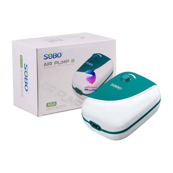 پمپ هوا دو خروجی آکواریوم AQ-8 سوبو