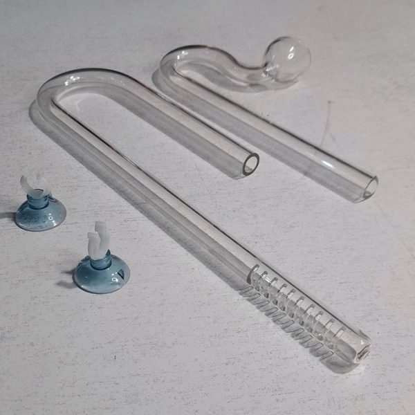 لیلی پایپ ورودی و خروجی شیشه ای فیلتر سطلی آکواریوم